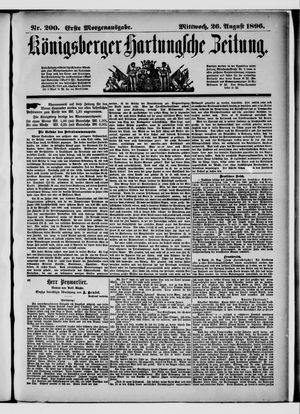 Königsberger Hartungsche Zeitung on Aug 26, 1896
