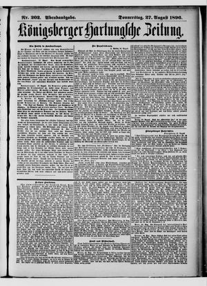 Königsberger Hartungsche Zeitung on Aug 27, 1896