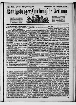 Königsberger Hartungsche Zeitung vom 29.08.1896