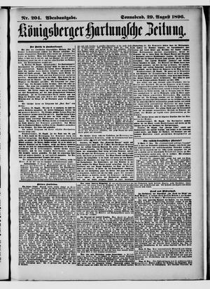 Königsberger Hartungsche Zeitung vom 29.08.1896