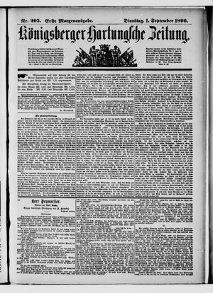 Königsberger Hartungsche Zeitung vom 01.09.1896