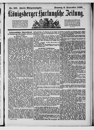 Königsberger Hartungsche Zeitung vom 06.09.1896