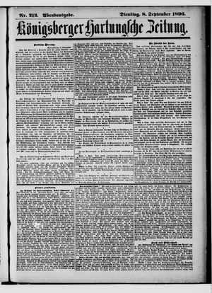 Königsberger Hartungsche Zeitung vom 08.09.1896
