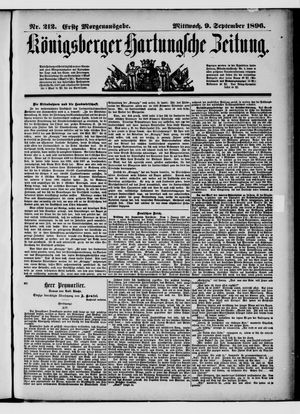 Königsberger Hartungsche Zeitung vom 09.09.1896