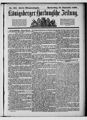 Königsberger Hartungsche Zeitung vom 10.09.1896
