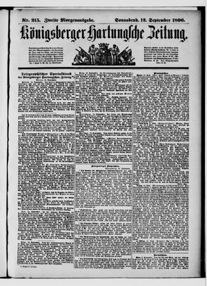 Königsberger Hartungsche Zeitung vom 12.09.1896