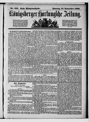 Königsberger Hartungsche Zeitung vom 13.09.1896