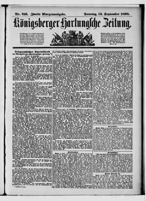 Königsberger Hartungsche Zeitung vom 13.09.1896
