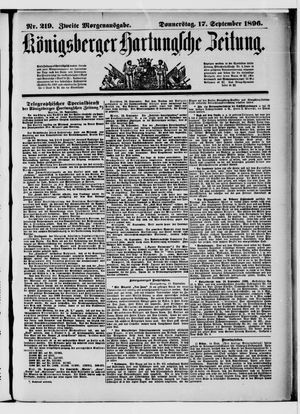 Königsberger Hartungsche Zeitung on Sep 17, 1896