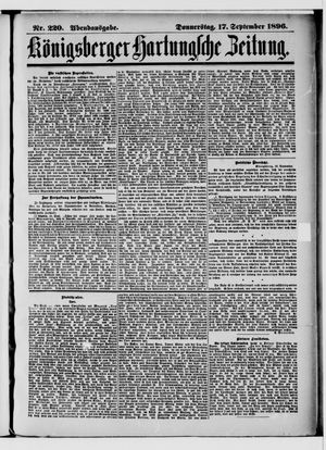 Königsberger Hartungsche Zeitung on Sep 17, 1896