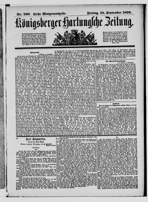 Königsberger Hartungsche Zeitung vom 18.09.1896