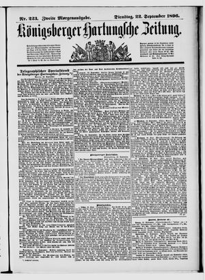 Königsberger Hartungsche Zeitung vom 22.09.1896