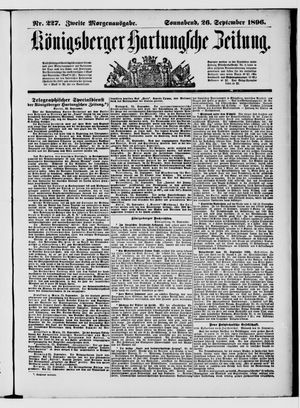 Königsberger Hartungsche Zeitung vom 26.09.1896