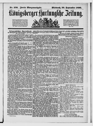 Königsberger Hartungsche Zeitung vom 30.09.1896