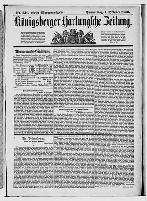 Königsberger Hartungsche Zeitung vom 01.10.1896