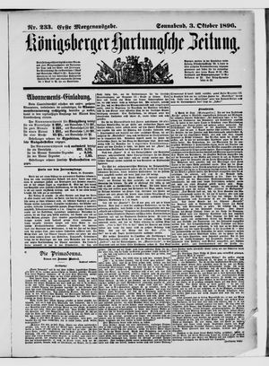 Königsberger Hartungsche Zeitung vom 03.10.1896