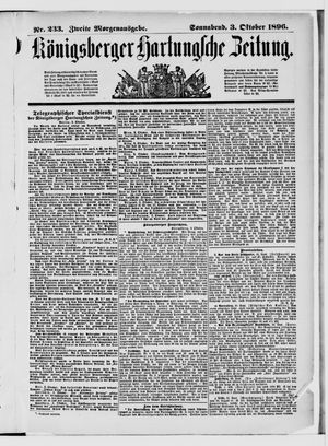 Königsberger Hartungsche Zeitung vom 03.10.1896