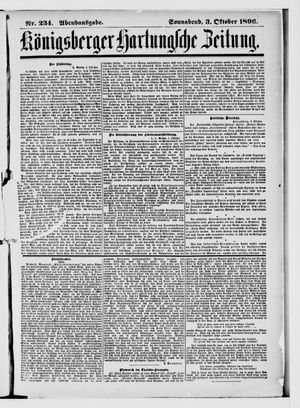 Königsberger Hartungsche Zeitung vom 03.10.1896