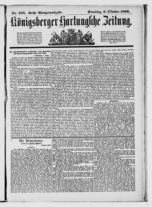 Königsberger Hartungsche Zeitung vom 06.10.1896