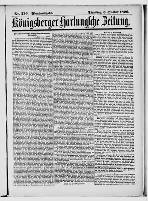 Königsberger Hartungsche Zeitung vom 06.10.1896