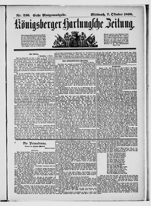 Königsberger Hartungsche Zeitung vom 07.10.1896