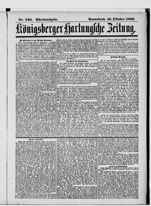 Königsberger Hartungsche Zeitung vom 10.10.1896
