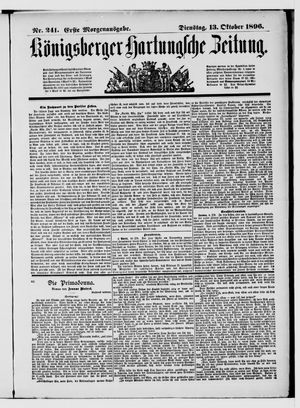 Königsberger Hartungsche Zeitung vom 13.10.1896