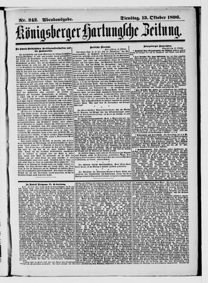 Königsberger Hartungsche Zeitung vom 13.10.1896