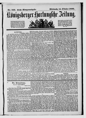 Königsberger Hartungsche Zeitung vom 14.10.1896