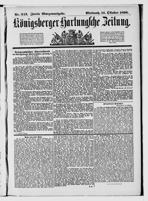Königsberger Hartungsche Zeitung vom 14.10.1896