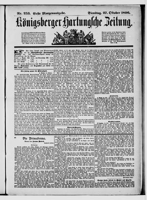 Königsberger Hartungsche Zeitung on Oct 27, 1896