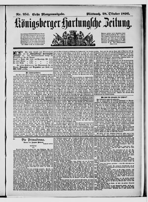 Königsberger Hartungsche Zeitung on Oct 28, 1896