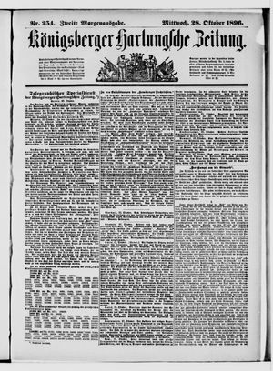 Königsberger Hartungsche Zeitung on Oct 28, 1896