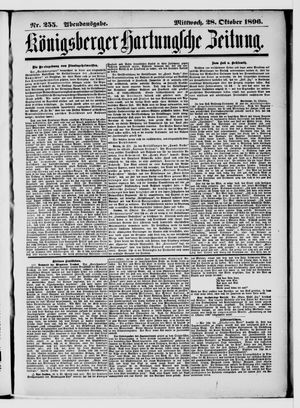 Königsberger Hartungsche Zeitung on Oct 28, 1896