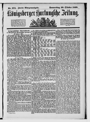 Königsberger Hartungsche Zeitung vom 29.10.1896
