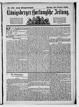 Königsberger Hartungsche Zeitung vom 30.10.1896