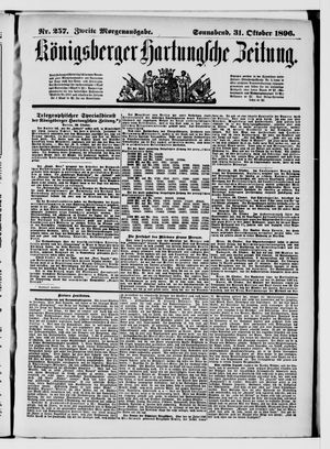 Königsberger Hartungsche Zeitung vom 31.10.1896