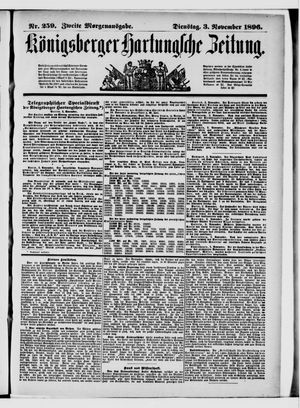 Königsberger Hartungsche Zeitung vom 03.11.1896