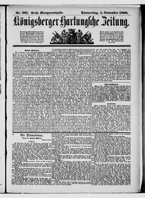 Königsberger Hartungsche Zeitung vom 05.11.1896