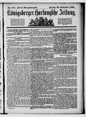 Königsberger Hartungsche Zeitung vom 20.11.1896