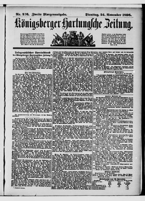 Königsberger Hartungsche Zeitung vom 24.11.1896