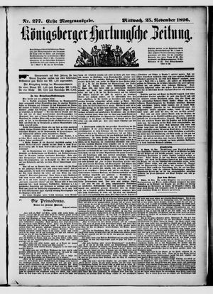 Königsberger Hartungsche Zeitung vom 25.11.1896