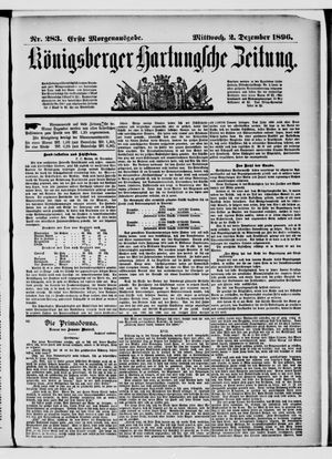 Königsberger Hartungsche Zeitung vom 02.12.1896