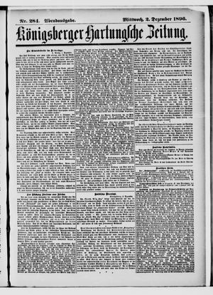 Königsberger Hartungsche Zeitung vom 02.12.1896