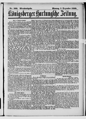Königsberger Hartungsche Zeitung vom 07.12.1896
