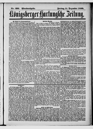 Königsberger Hartungsche Zeitung vom 11.12.1896