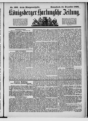 Königsberger Hartungsche Zeitung vom 12.12.1896