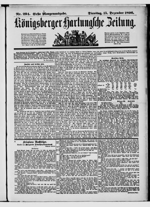 Königsberger Hartungsche Zeitung on Dec 15, 1896