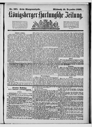 Königsberger Hartungsche Zeitung vom 16.12.1896