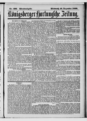 Königsberger Hartungsche Zeitung vom 16.12.1896
